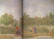 Vincent Van Gogh Couples in the Voyer d'Argenson Park at Asieres (nn04) china oil painting artist
